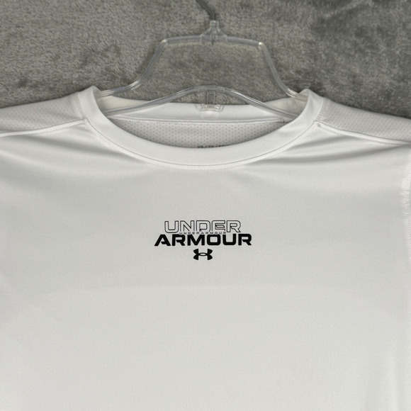 Under Armour Shirt Womens XS White Shooting Shirt‎ Casual Basketball Athleisure - Picture 4 of 9